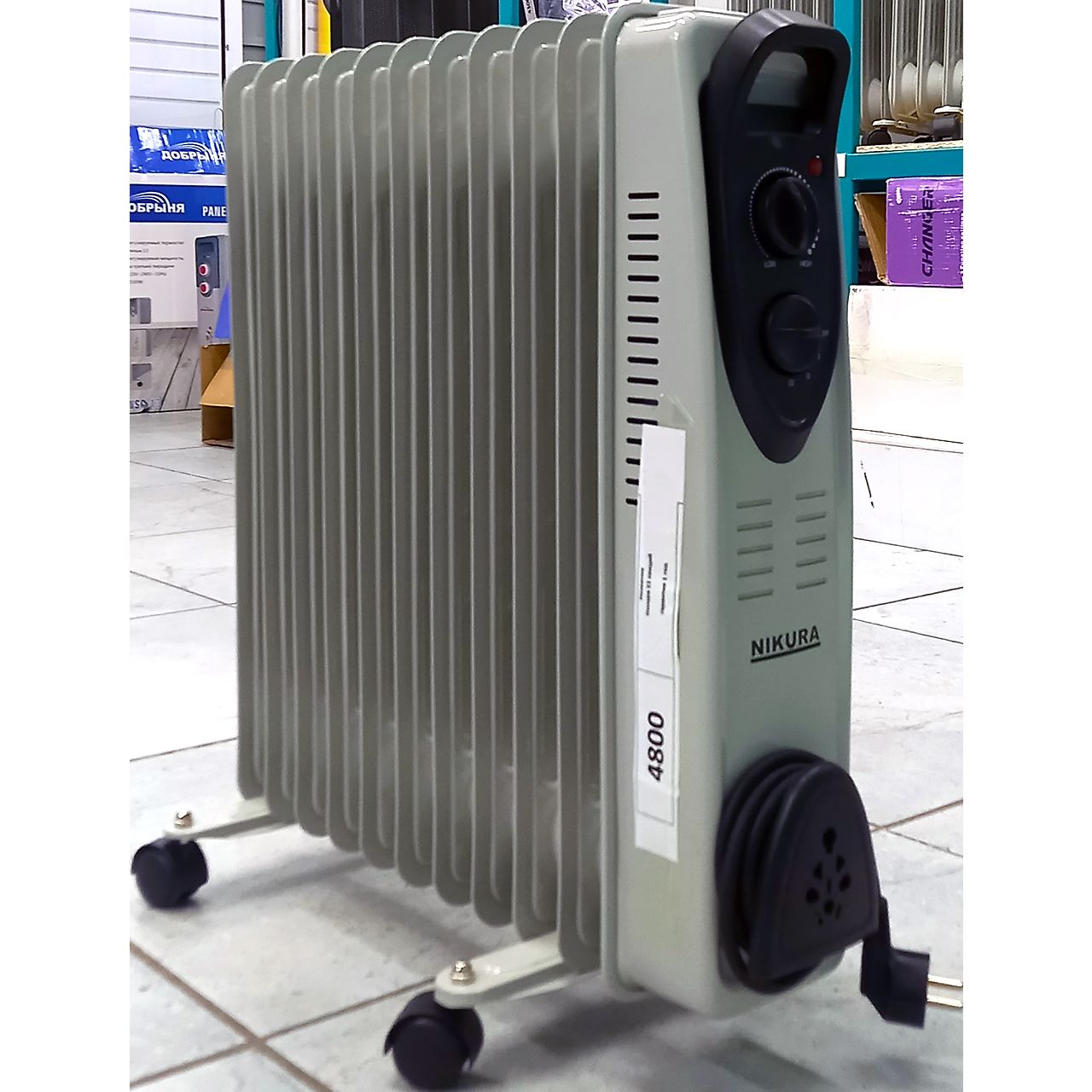 Масляный обогреватель Nikura мощностью 2500 Вт — Tabilga.kg