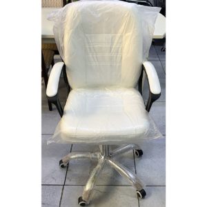 Кресло руководителя офисное Делюкс (белое)