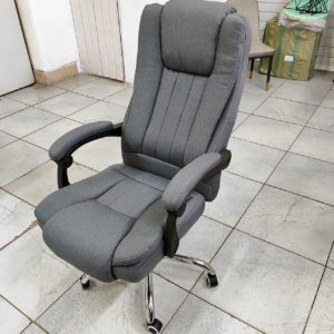 Кресло руководителя офисное Делюкс (серый)