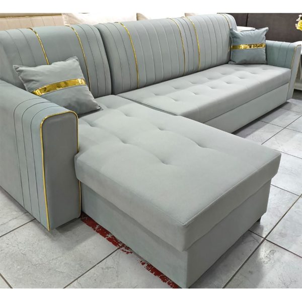 Диван угловой Лайли (фисташка) с лежаком