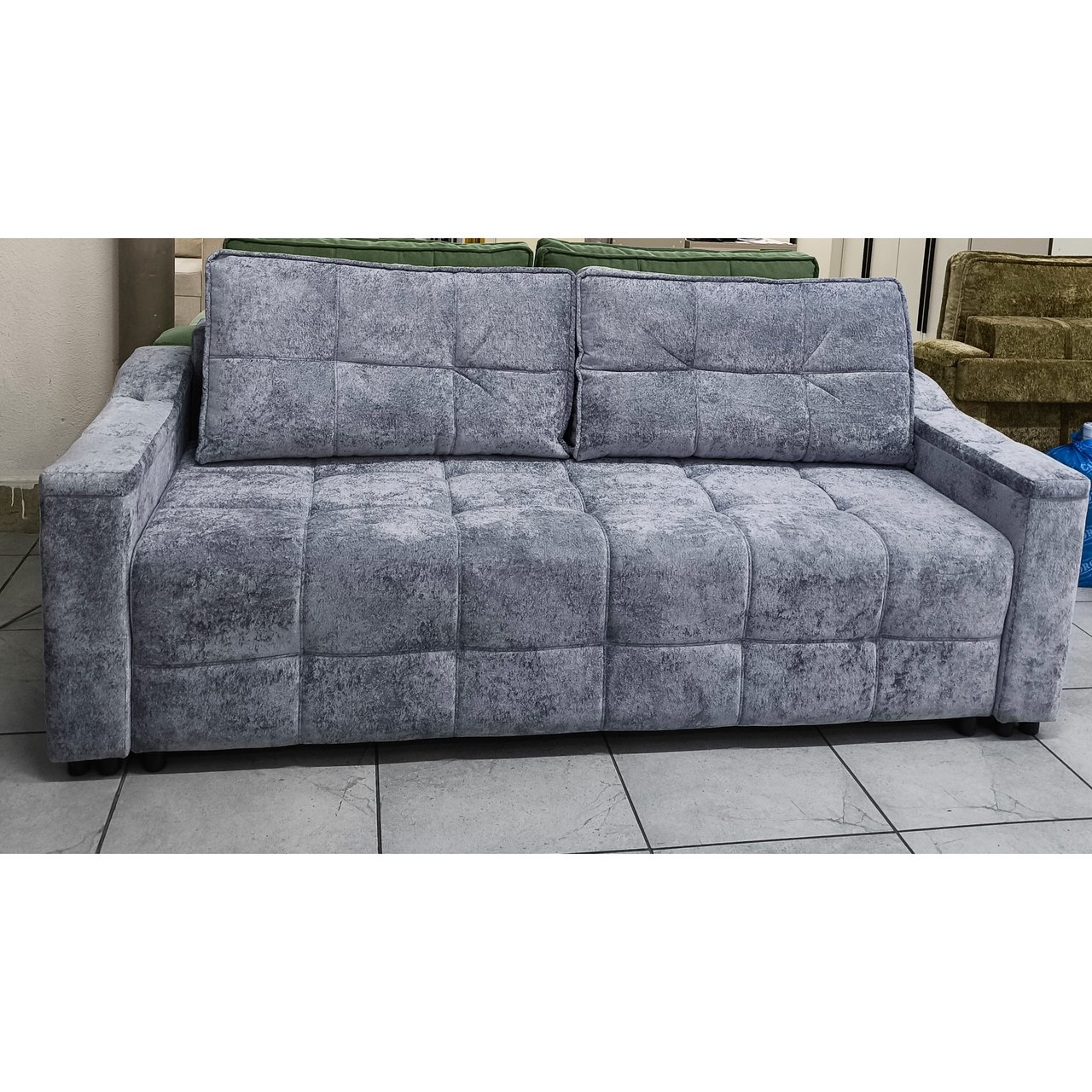 Диван Альфа (голубой)