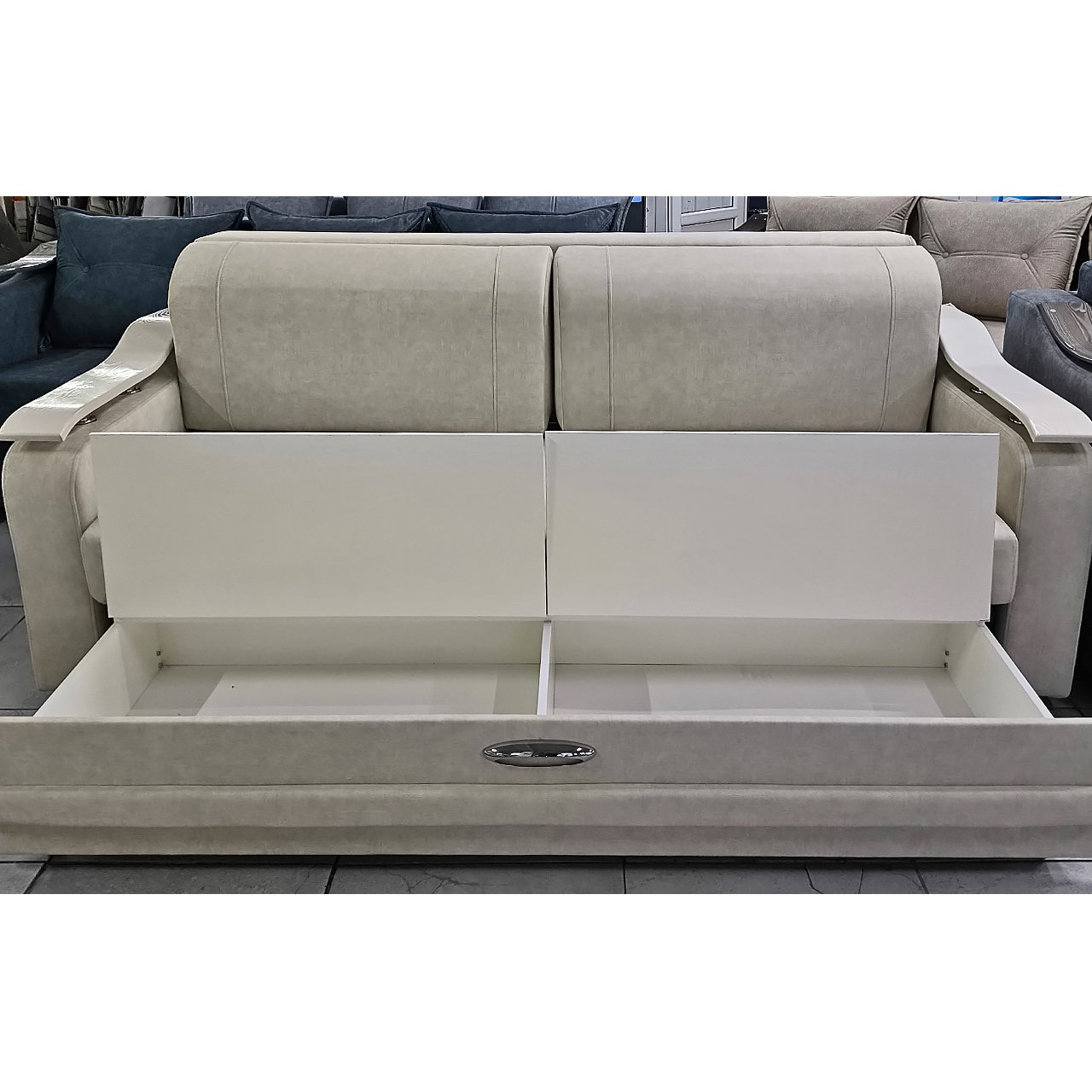 Диван Лидер (2025) (бежевый)