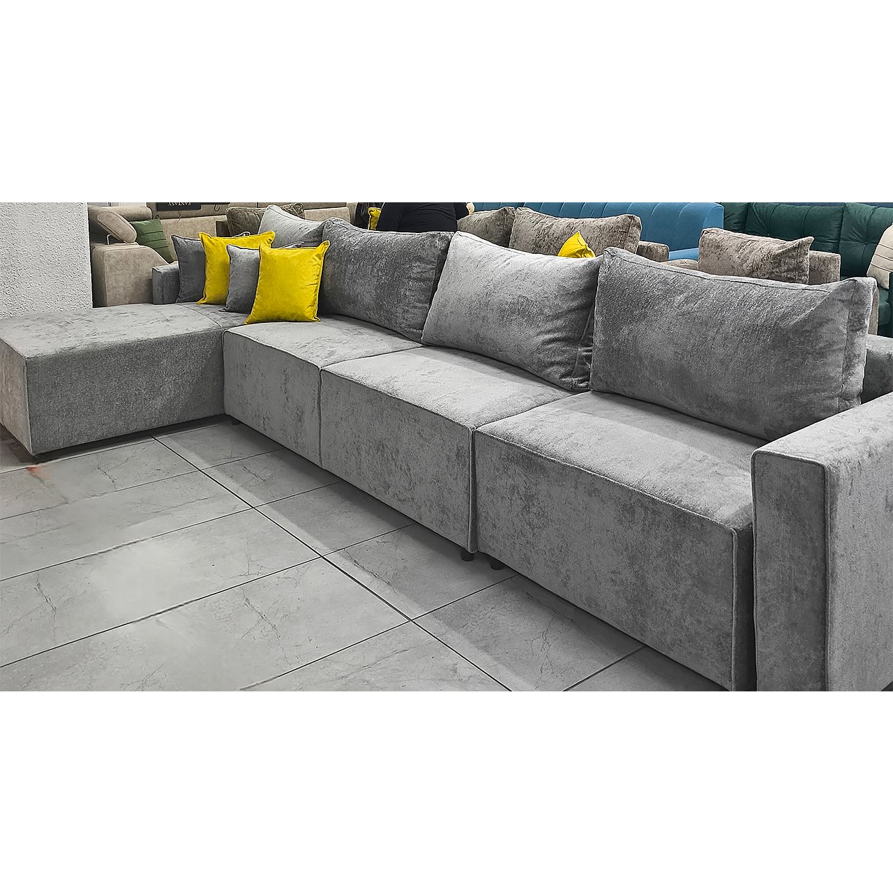 Диван угловой Глория с лежаком