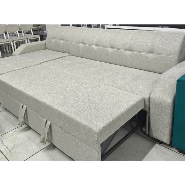 Диван угловой Грейсон (белый) с лежаком