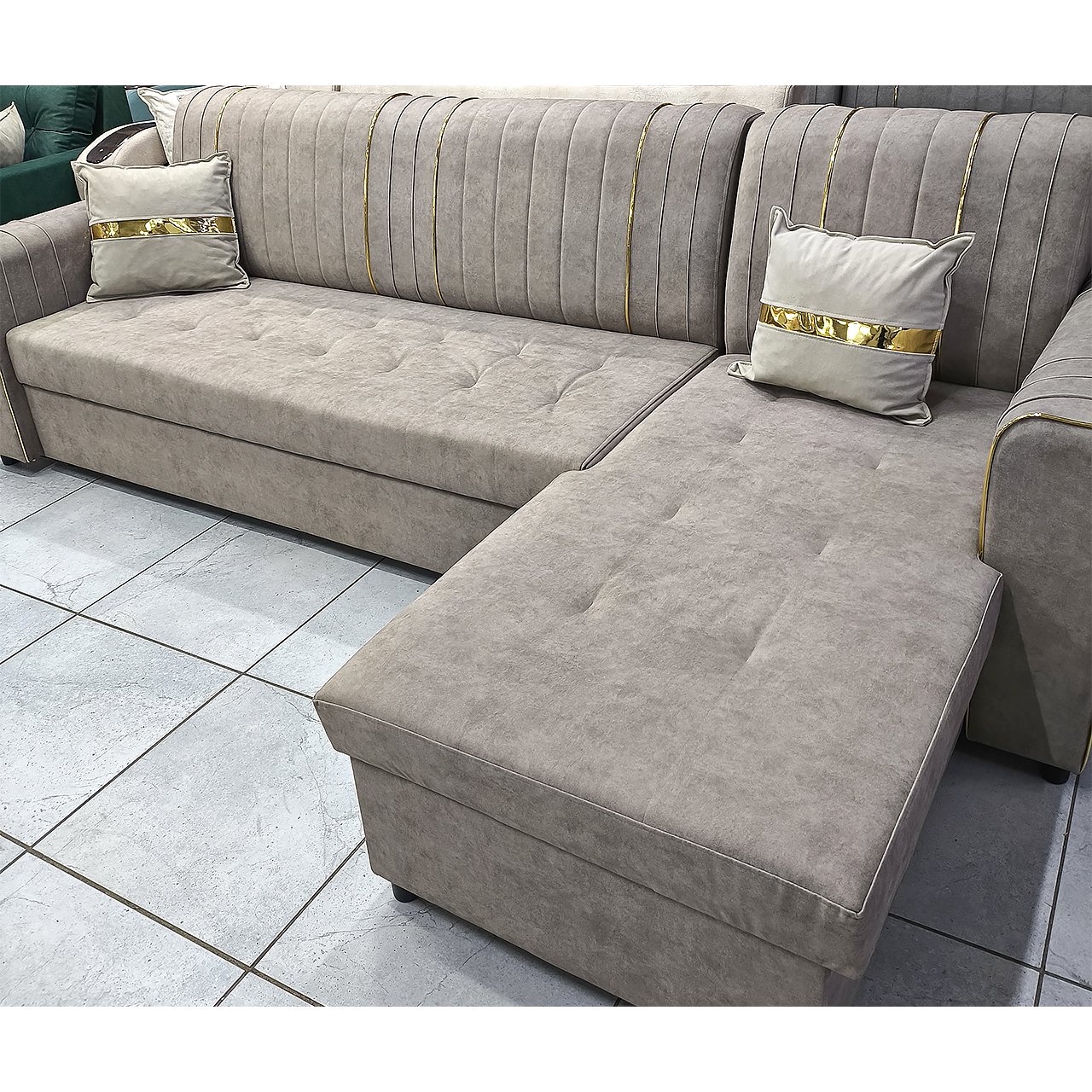 Диван угловой Сафир с лежаком