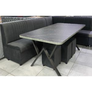 Кухонный уголок Нармин (черный)