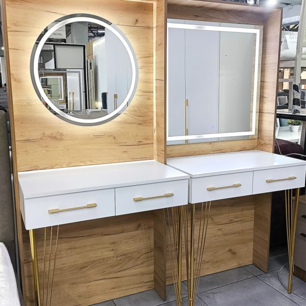 Настенная консоль с зеркалом Эльза