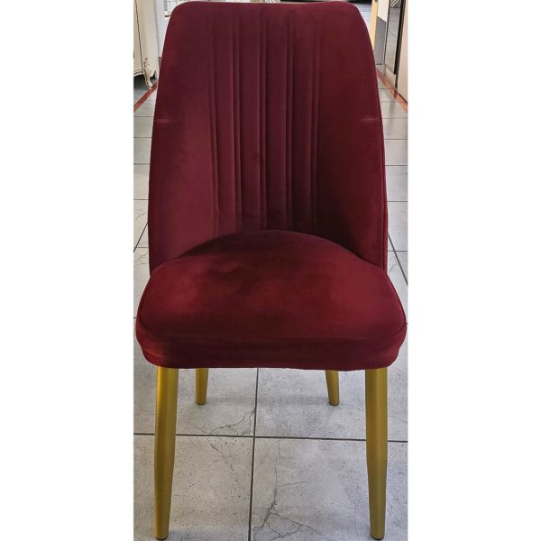 Стол со стульями Сантана (бордовый) (2025)