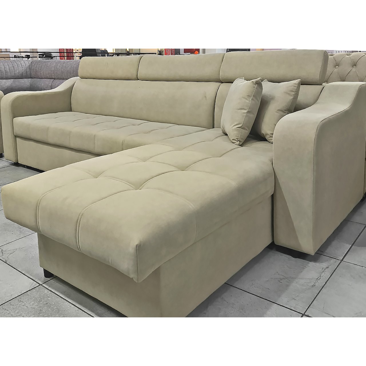 Диван угловой Айжан с лежаком