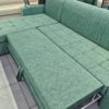 Диван угловой Ариша (зеленый) с лежаком