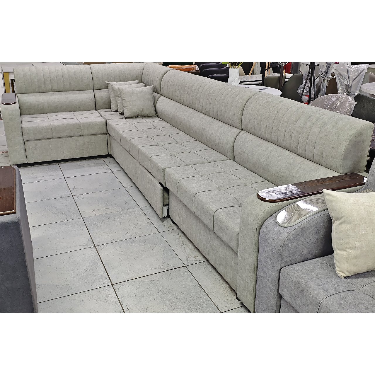 Диван угловой Чолпон (бежевый)