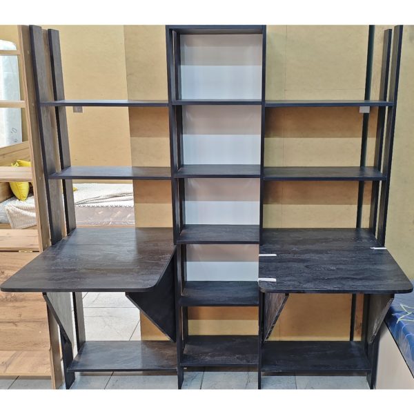 Стол-парта Жанель (темный) с полками