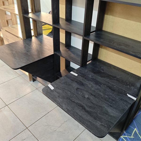 Стол-парта Жанель (темный) с полками