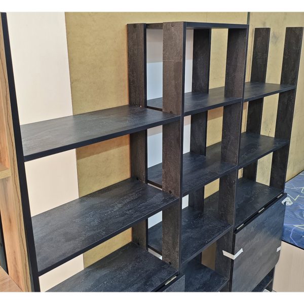 Стол-парта Жанель (темный) с полками