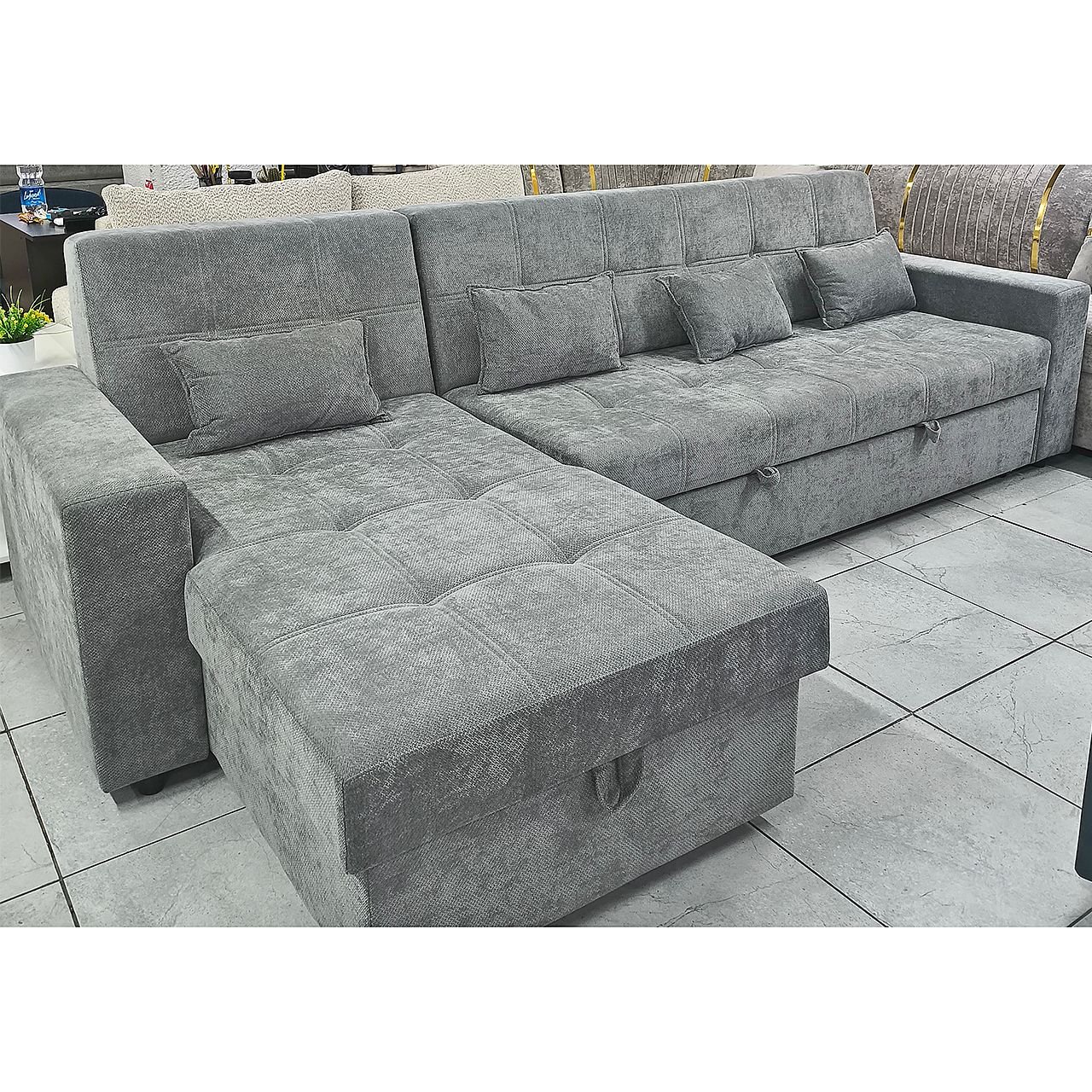 Диван угловой Женева (2026) с лежаком