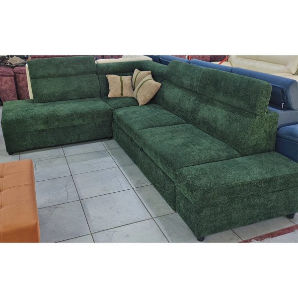 Диван угловой Грин (new) с лежаком