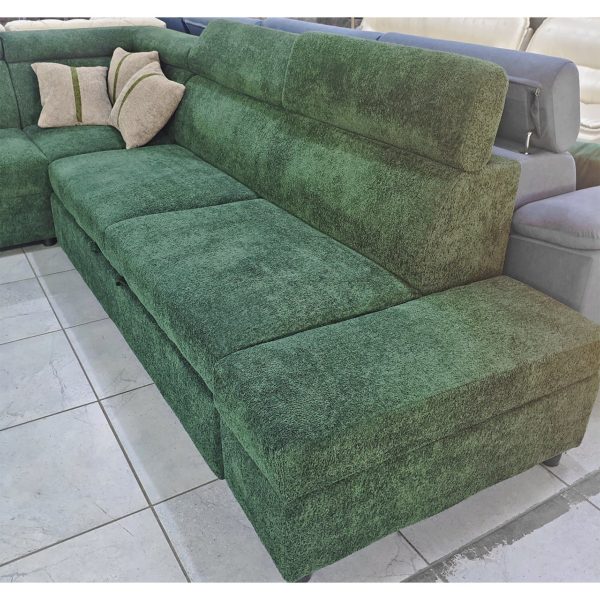 Диван угловой Грин (new) с лежаком