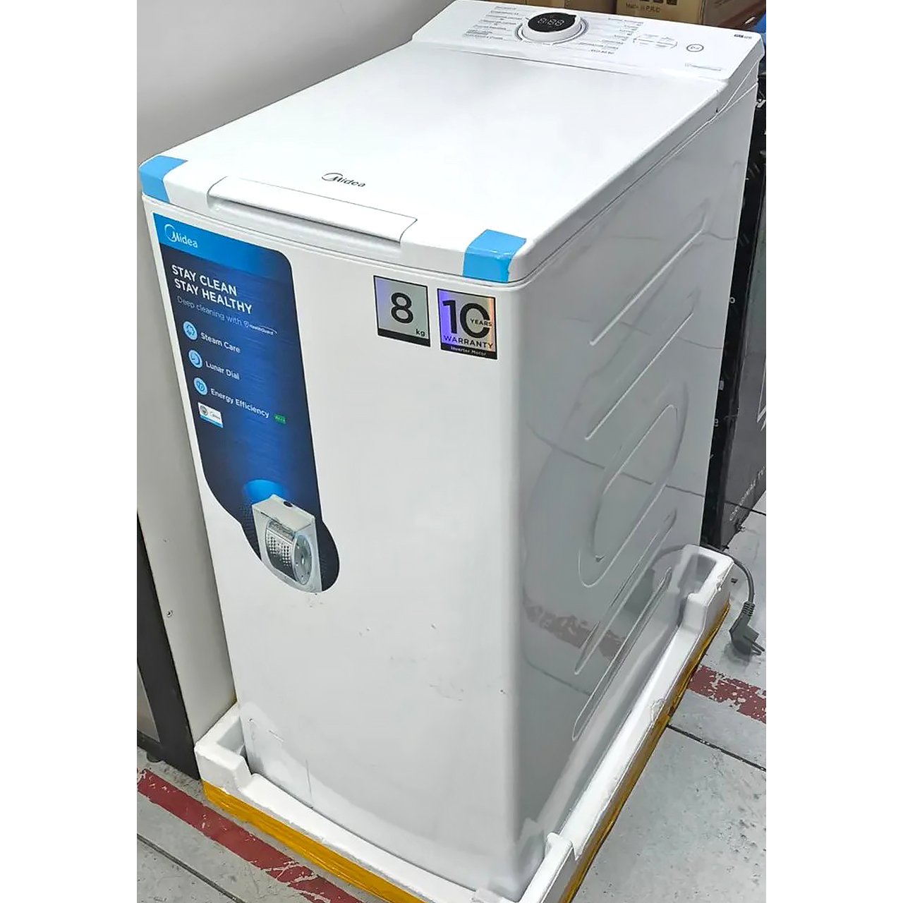 Стиральная машина Midea 8 кг с вертикальной загрузкой