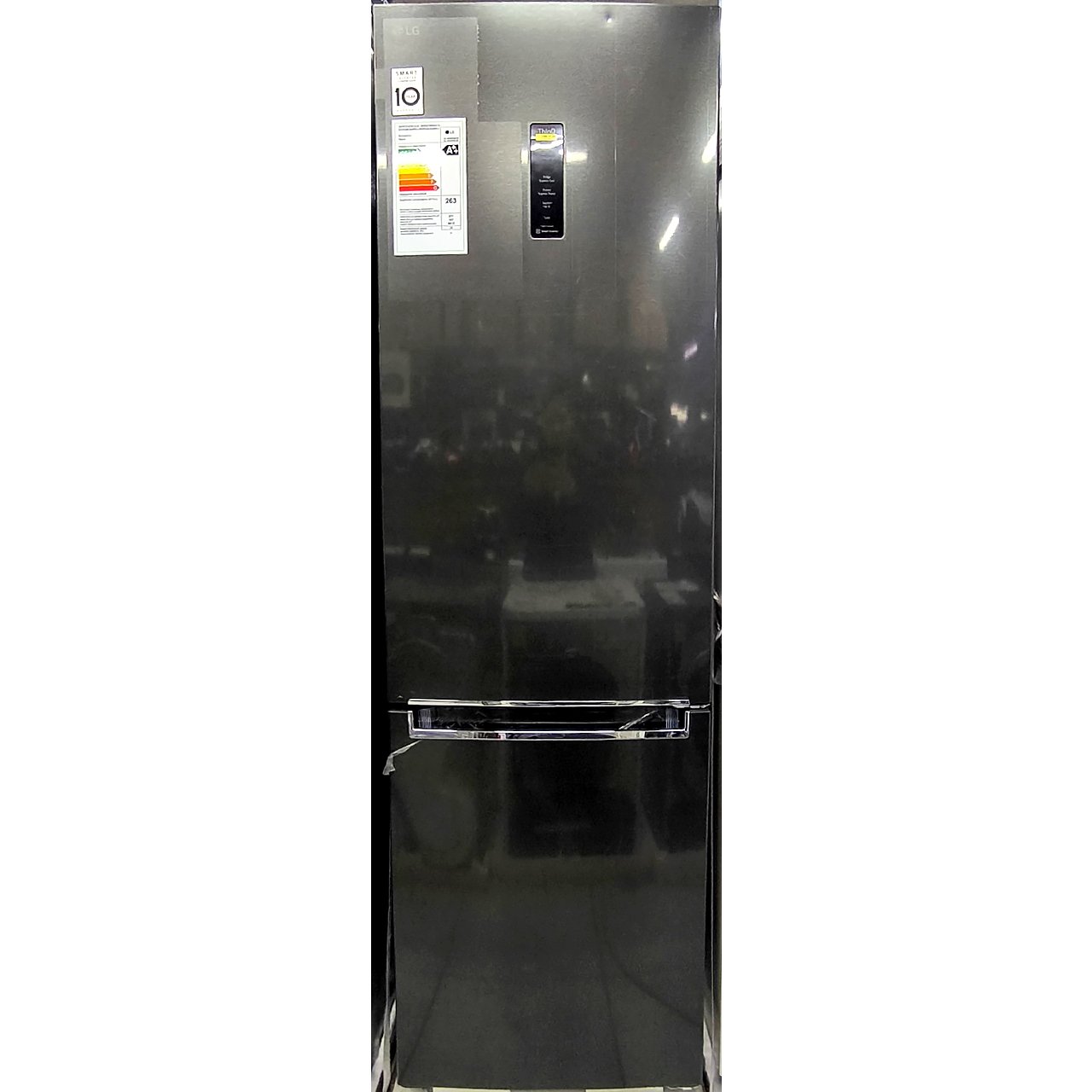 Холодильник двухкамерный LG 384 литра (черный)