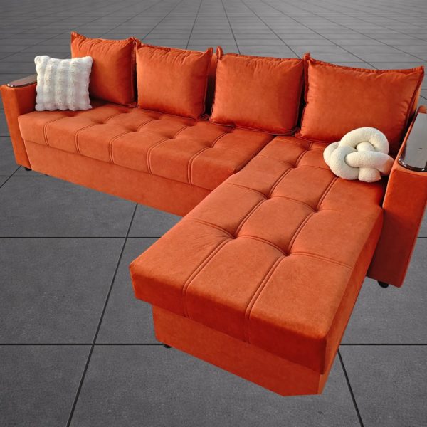 Диван угловой Велора (2026) с лежаком