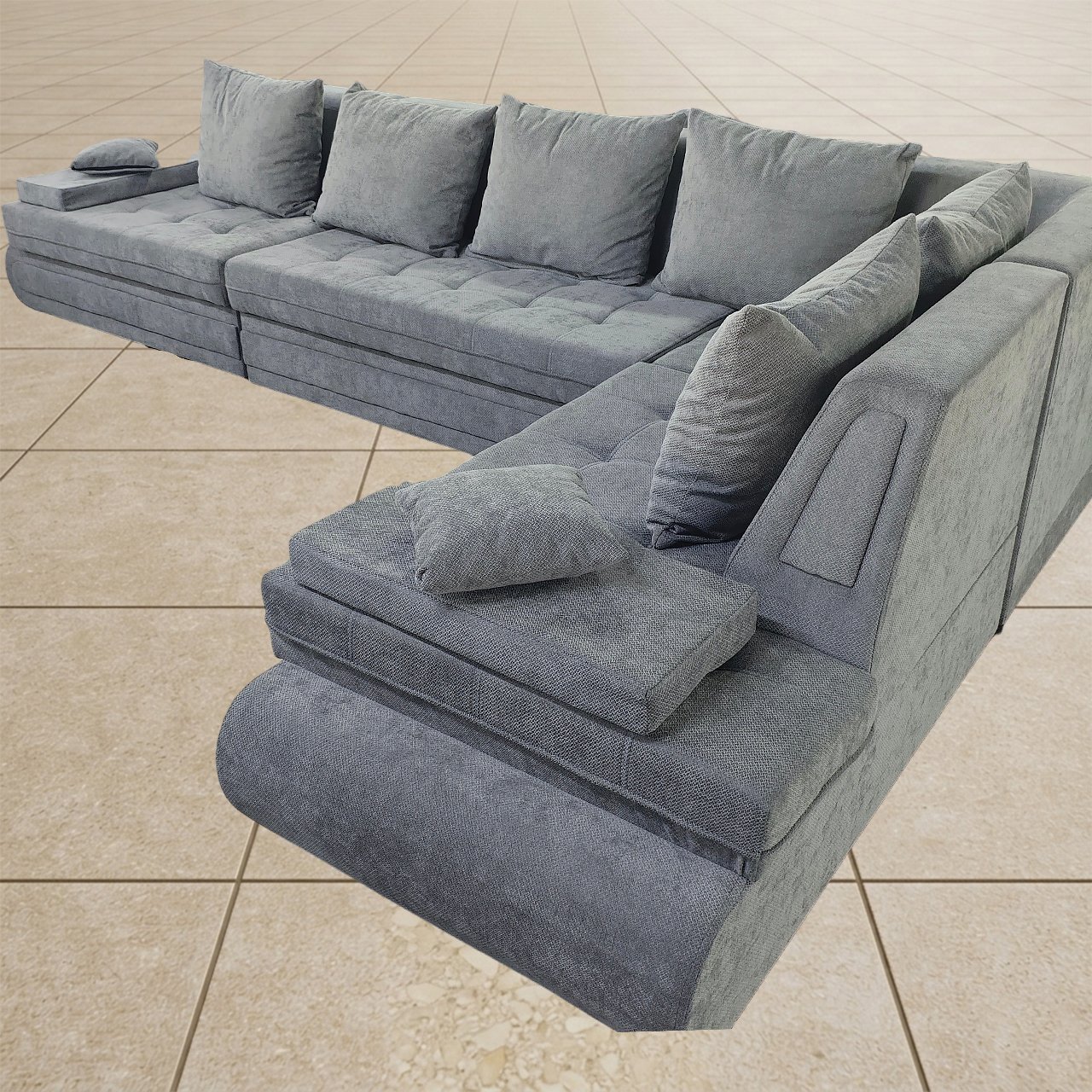 Диван угловой Даймонд (2026) с лежаком