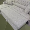 Диван угловой Кармелия (серый) с лежаком