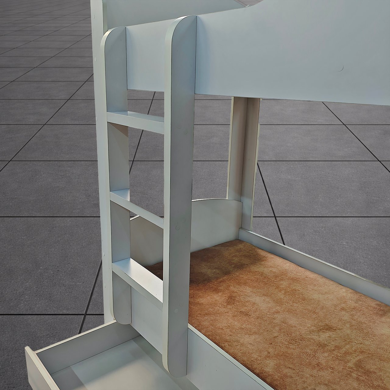 Кровать двухъярусная Кено (белая)