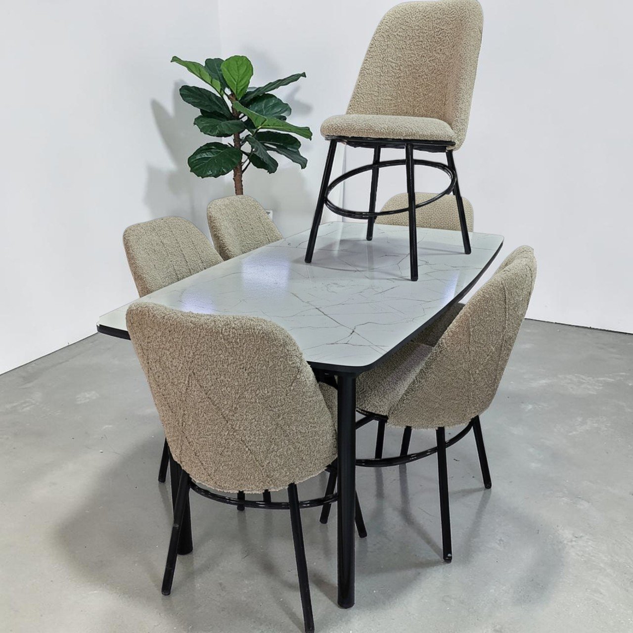 Стол со стульями Вектра (кашемир) (акция!)