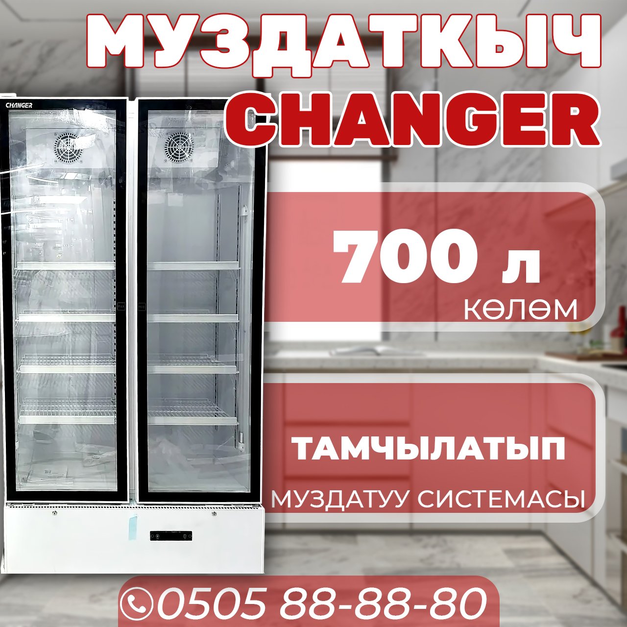 Витринный холодильник Changer 700 литров