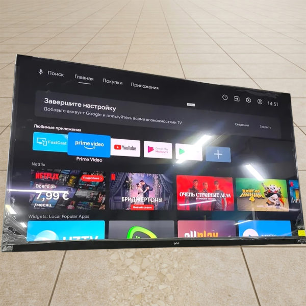 Телевизор Artel 4K UHD 140 см