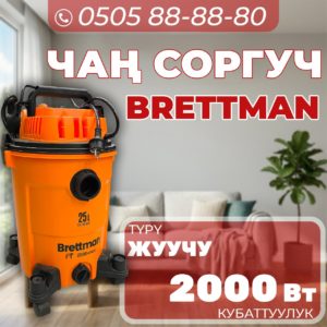 Моющий пылесос Brettman мощностью 2000 Вт
